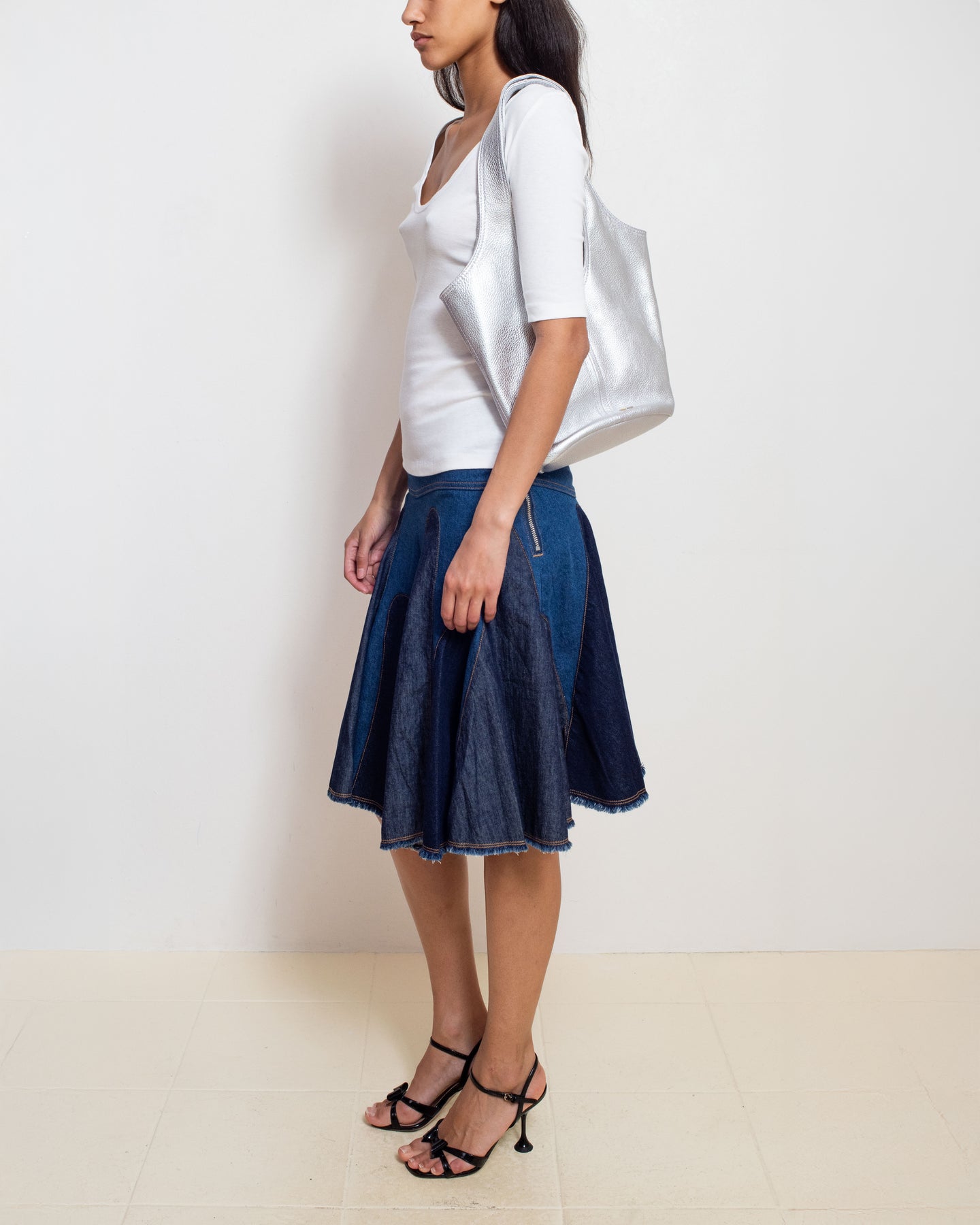 Silver Cleo Bag